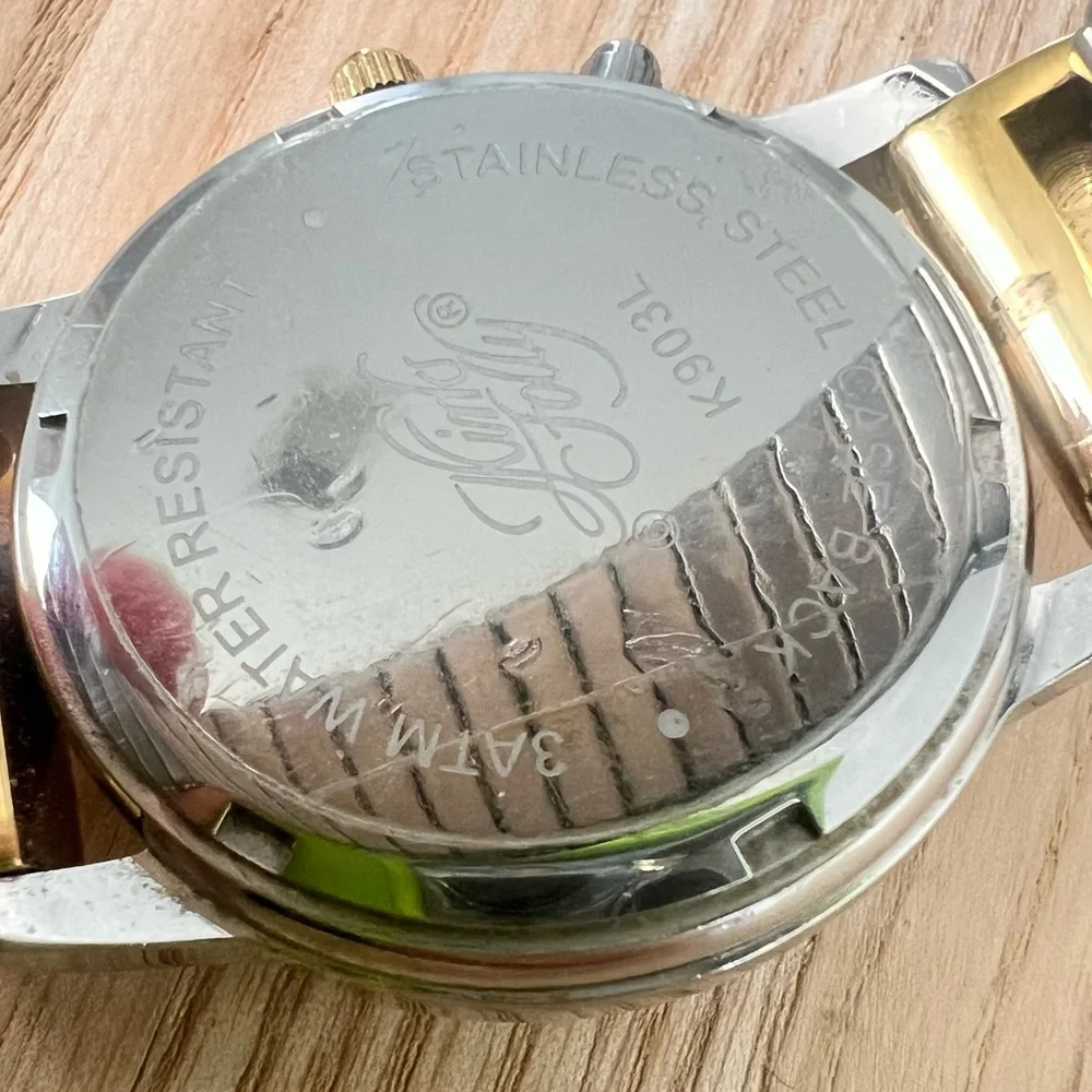 Kirks Folly Unforgettable ladies two tone Night Light Date Watch
